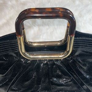 Black  Patent  leather cross body  bag